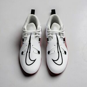 Nike Alpha Menace Pro 3 Mid Football Cleats White Red Mens 12.5 NWOB DM1788-105